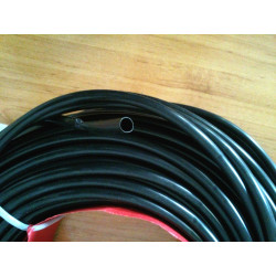 Macarrón negro para cables. Ø 6mm.