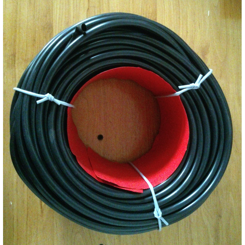 Macarrón negro para cables. Ø 8mm.