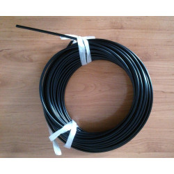 Rolled steel cable sheath for accelerator. Black. Ø 5mm.