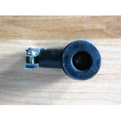 Rubber spark plug cap.