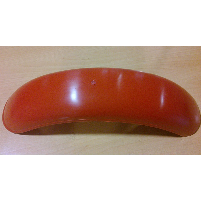 Guardabarros trasero trial color rojo.