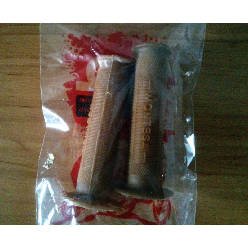 Set grip for Montesa. Brown