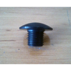 Tapón aluminio llenado aceite cambio Bultaco. Negro.