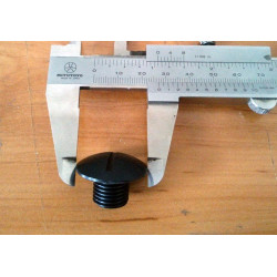 Tapón aluminio llenado aceite cambio Bultaco. Negro.