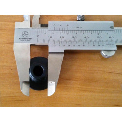 Tapón aluminio llenado aceite cambio Bultaco. Negro.