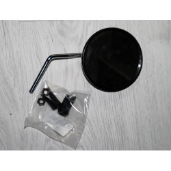 Rearview mirror chrome. Bar-end fitting. Ø105 mm