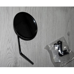 Rearview mirror chrome. Bar-end fitting. Ø105 mm