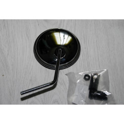 Rearview mirror chrome. Bar-end fitting. Ø105 mm