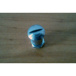 Screw with nut to handle.