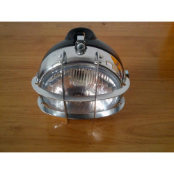 Faro con rejilla cromada adaptable a Bultaco Sherpa - Lobito - Alpina - Matador.