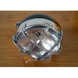 Faro con rejilla cromada adaptable a Bultaco Sherpa - Lobito - Alpina - Matador.