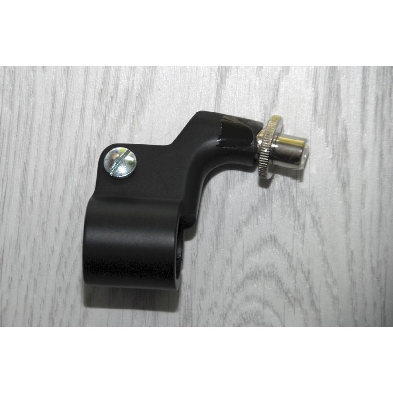 Soporte maneta tipo Amal izquierdo. Negro.