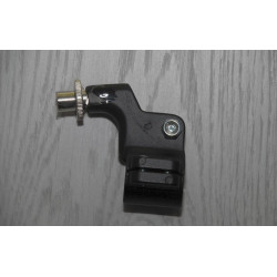 Soporte maneta tipo Amal izquierdo. Negro.