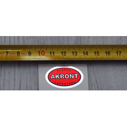 Akront red sticker.