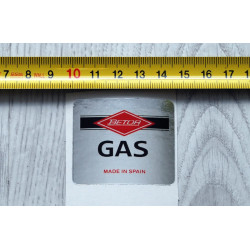 Adhesivo Betor Gas cromado.