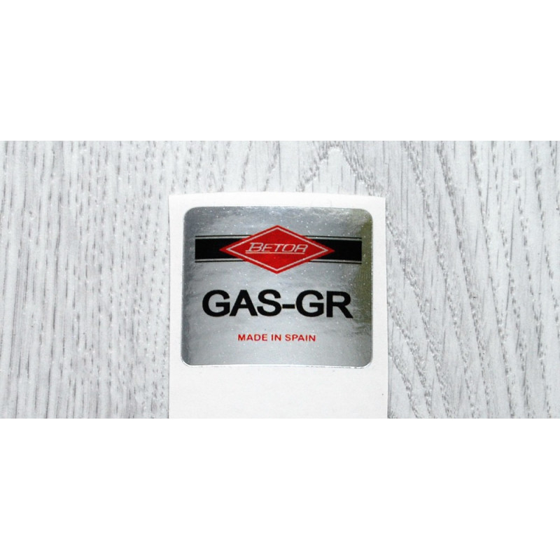 Adhesivo Betor Gas-GR cromado.