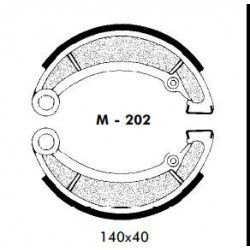 Brake shoes Bultaco Pursang MK6 -  Sherpa 91 - 92.