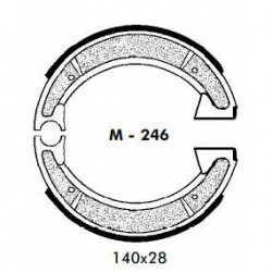 Ossa brake shoes 125 - 150 - 160.