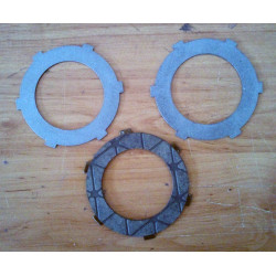 Clutch disks for Bultaco Chispa.