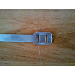 Aluminum clamp.