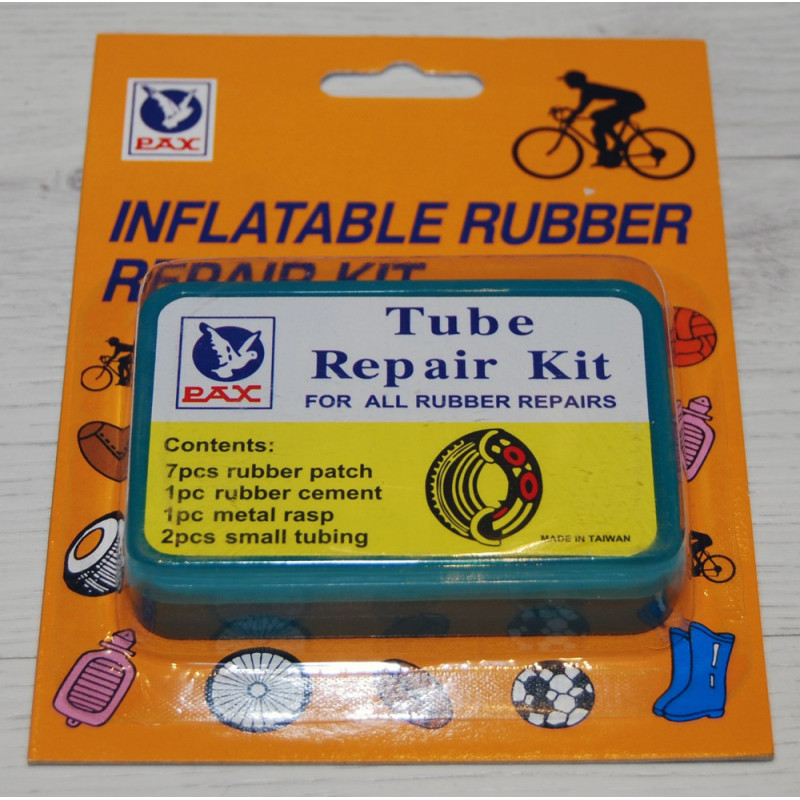 Caja de parches para moto.