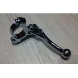 Maneta de descompresor universal cromada con abrazadera.