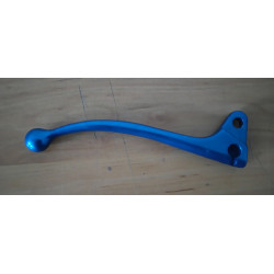 Amal type left blue anodized aluminum handle.