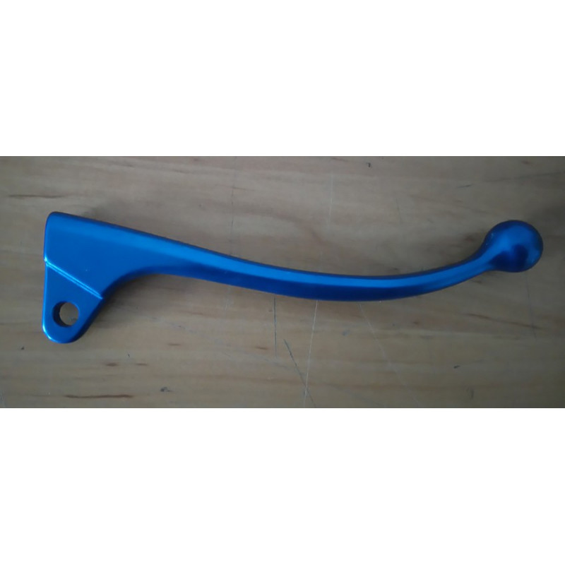 Amal right type blue anodized aluminum handle.