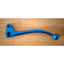 Amal right type blue anodized aluminum handle.