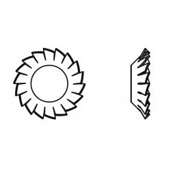 Arandela estrellada en V DIN6798V 6.4.