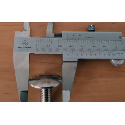 Chrome screw cap air filter Bultaco.