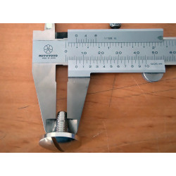 Tornillo cromado sujeción amortiguador Bultaco.