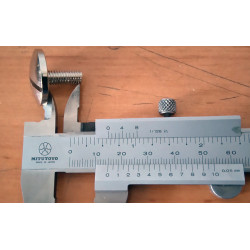 Bultaco chrome screw fastening shock absorber.