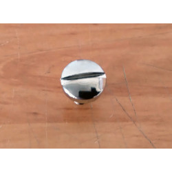 Thick head screw fastening chrome side cover Bultaco.