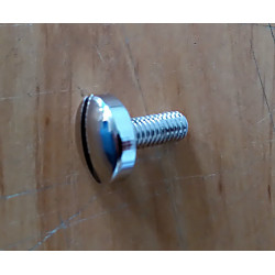 Thick head screw fastening chrome side cover Bultaco.