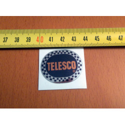 Telesco adhesive, black background color.