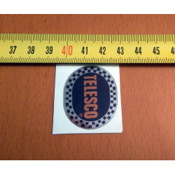 Telesco adhesive, black background color.