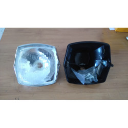 Headlight square adaptive Bultaco Sherpa 199B.