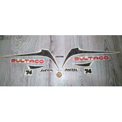 Set adhesives Bultaco Sherpa T 74.