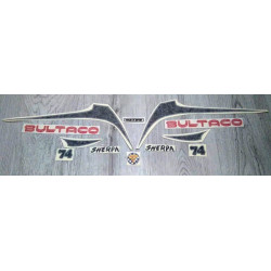 Set adhesives Bultaco Sherpa T 74.