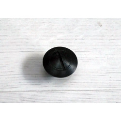 Tapón polietileno llenado aceite cambio Bultaco. Negro.
