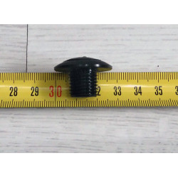 Tapón polietileno llenado aceite cambio Bultaco. Negro.