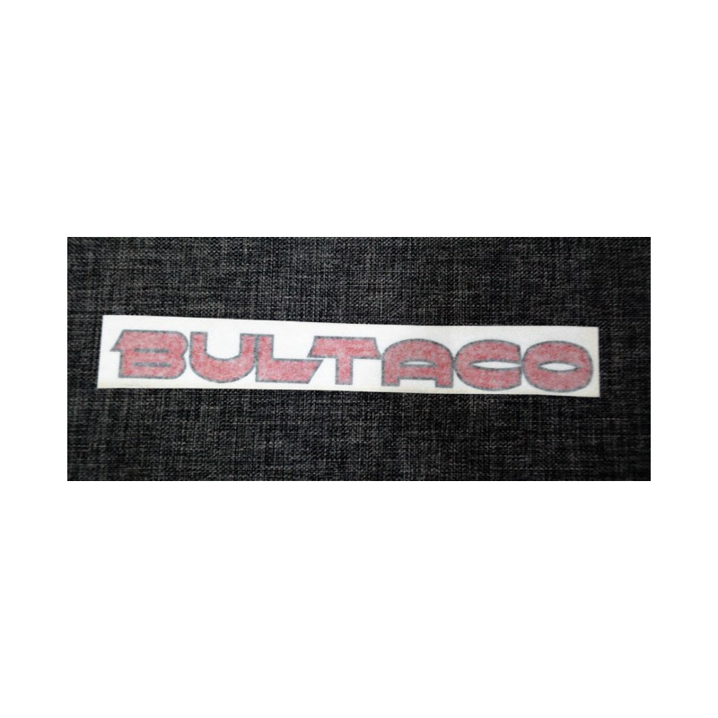 Adhesive Bultaco red.