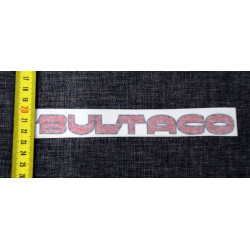 Adhesive Bultaco red.