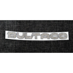Adhesivo Bultaco oro.