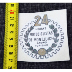 Adhesivo Bultaco 24H blanco.