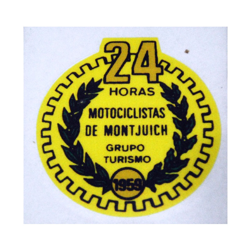 Adhesive Bultaco 24H yellow.