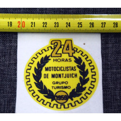 Adhesive Bultaco 24H yellow.