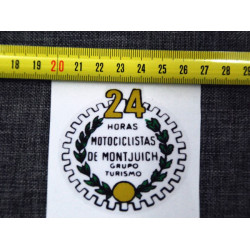 Adhesivo Bultaco 24H transparente.