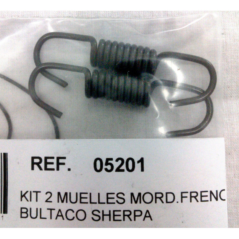 Kit brake shoes 2 springs Bultaco.